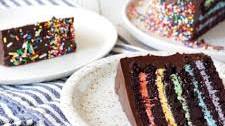 Chocolate Rainbow Cake