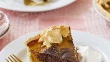 Chocolate Swirl Pumpkin Pie