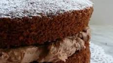 Chocolate Victoria Sponge Cake with Chocolate Buttercream