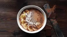 Chocolate banana tofu smoothie bowl