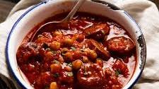 Chorizo chickpea stew (fast)