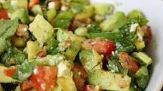 Cilantro, Avocado, Tomato, and Feta Salad