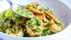 Cilantro Lime Butter Shrimp