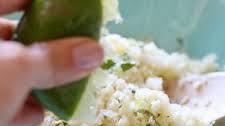Cilantro Lime Cauliflower "Rice"