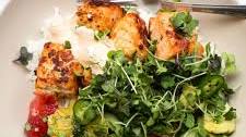 Citrus Butter Garlic Salmon Rice Bowl