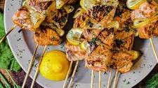 Citrus & Dill Salmon Kabobs