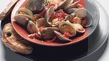 Clams with Smoky Bacon and Tomatoes