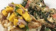Coconut Cod w/ Mango Salsa