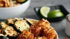 Coconut Crusted Tofu with Sweet Chili Sauce