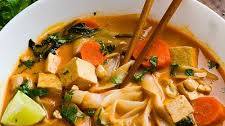 Coconut Curry Noodle Soup with Tofu