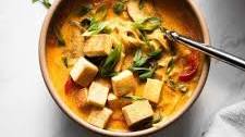 Coconut Curry Ramen with Crispy Tofu