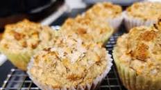 Coconut Mango Muffins with Candied Ginger