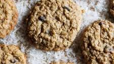 Coconut Oatmeal Rum Raisin Cookies