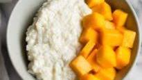 Coconut Rice Pudding with Mango