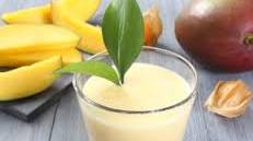 Coconut and mango milkshake