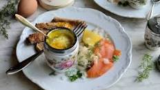 Coddled Eggs with Smoked Salmon & Dill