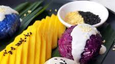 Colorful Mango Sticky Rice Balls
