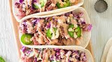 Corned Beef Tacos Recipe with Creamy Cabbage Slaw