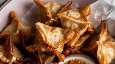 Crab Rangoons with Orange Sweet Chili Dipping Sauce