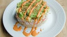Crab and Avocado Sushi Stack