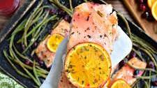 Cranberry Orange Sheet Pan Salmon