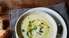 Cream of Apple and Celery Root Soup with Tarragon