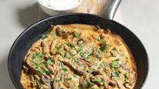 Creamy Beef Stroganoff & Rice