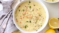 Creamy Chicken Lemon Rice Soup