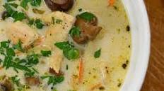 Creamy Chicken & Mushroom Soup