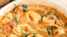 Creamy Chicken Tortellini Soup