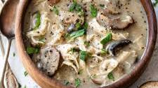 Creamy Chicken and Mushroom Soup