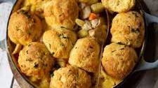 Creamy Chicken with Cheesy Bread Dumplings