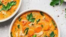 Creamy Dairy Free Chicken and Vegetable Soup