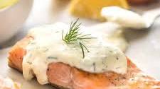 Creamy Dill Sauce with Salmon or Trout