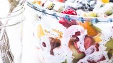 Creamy Fruit Salad with Coconut Poppy Seed Dressing