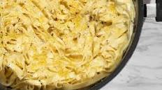 Creamy Garlic Lemon Fettuccine