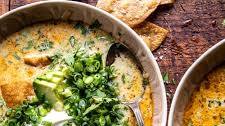Creamy Green Chili Tortilla Soup