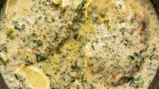Creamy Lemon Garlic Herb Tilapia