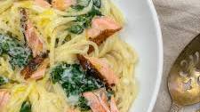 Creamy Lemon Salmon Pasta