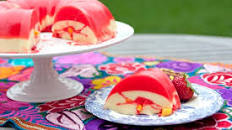 Creamy Mango Strawberry Gelatin