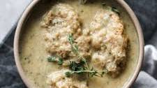 Creamy Mushroom and Dumpling Soup