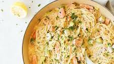 Creamy Salmon + Avocado Pasta
