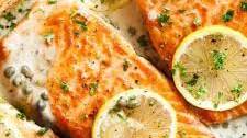 Creamy Salmon Piccata