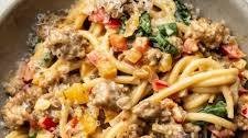 Creamy Sausage and Peppers Pasta