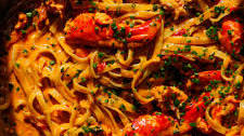 Creamy Spicy Lobster Pasta