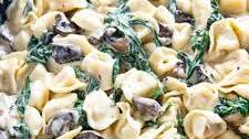 Creamy Spinach Mushroom Tortellini