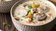 Creamy Turkey and Mushroom Soup