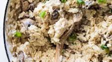 Creamy mushroom rice