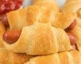 Crescent roll pigs in a blanket