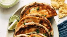 Crispy Black Bean Tacos with Cilantro Lime Sauce